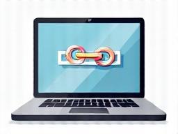Illustration of a laptop screen showing a unique affiliate link.